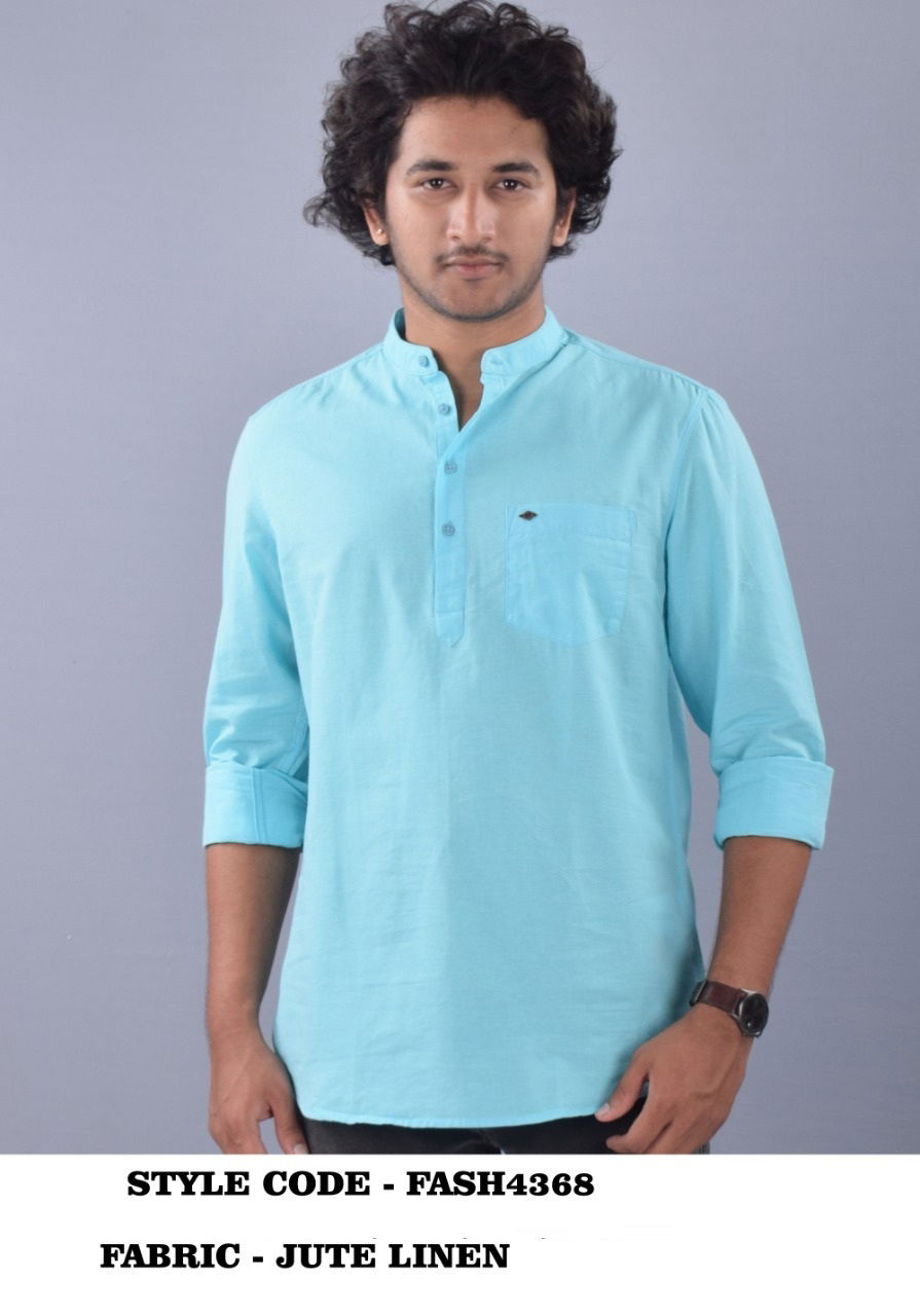 French American 01 Casual Wear Wholesale Short Kurta Mens Collection